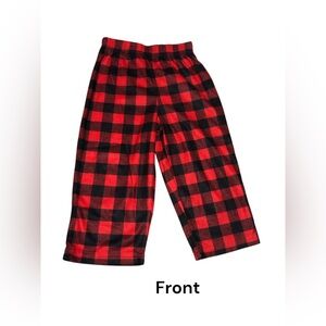 Cuddl Duds Jammies for Families Red Flannel Pajama Bottoms 2T
